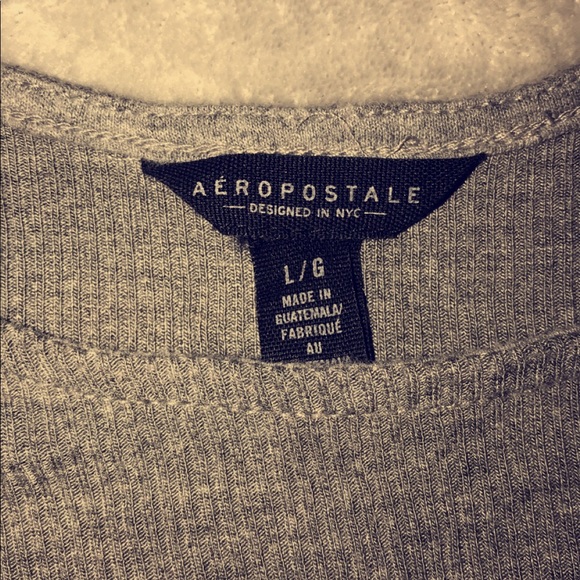 Gray Aeropostale long sleeve shirt - Picture 3 of 3